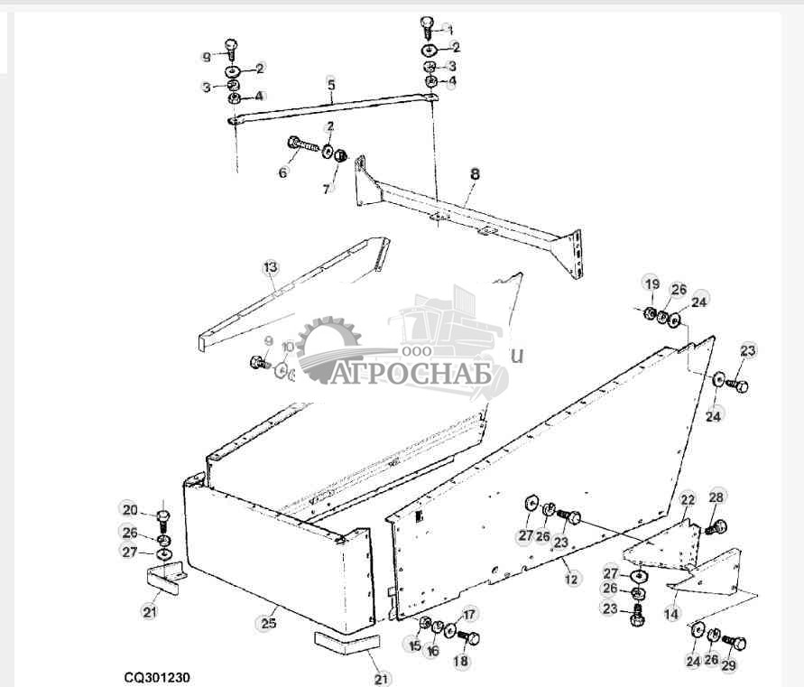Боковые и задние панели 